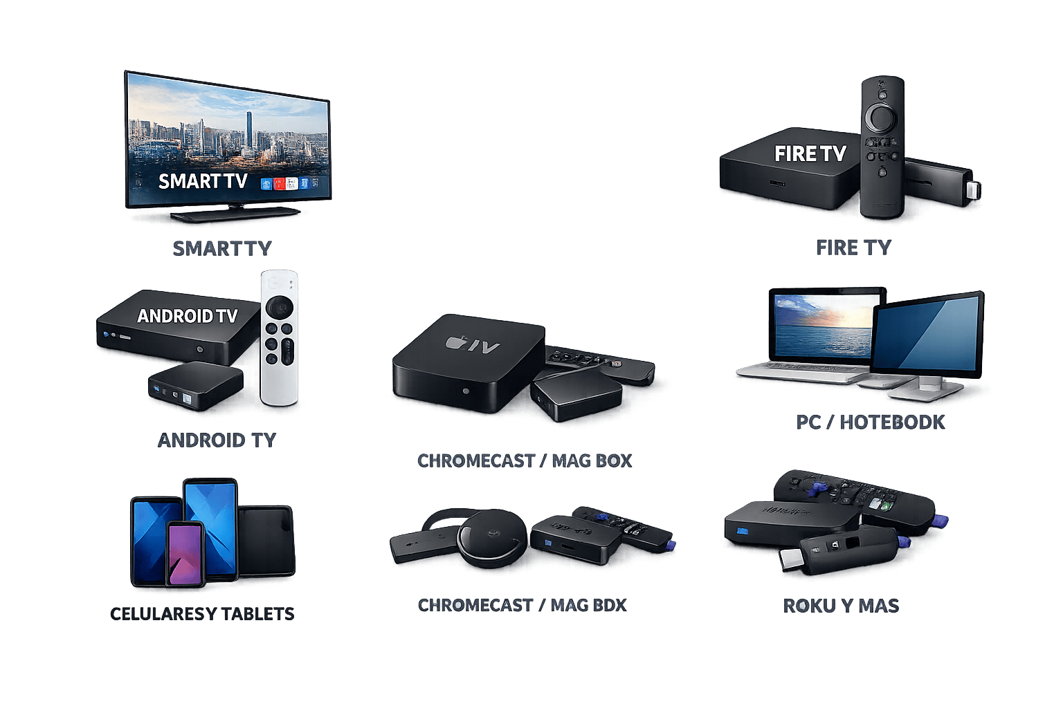 lista de dispositivos compatibles con iptv